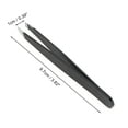 thumbnail image 2 of Unique Bargains 1 Pc Solid Color Eyebrow Tweezer for Bathroom Travel Hotel Black Stainless Steel, 2 of 4