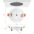 thumbnail image 2 of Motion Sensor Light Ceiling 9W Indoor Indoor Sensing Sensing LED Flush Mount Fixture Ceiling Light with Motion, 2 of 7