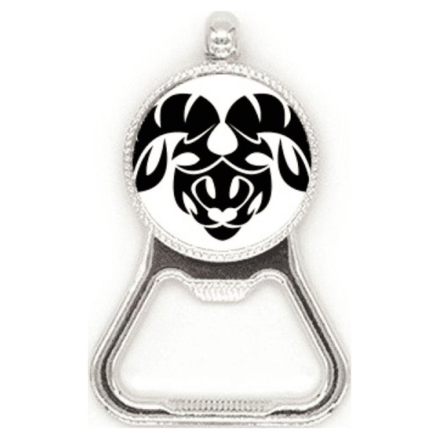 Constelación de Aries Zodiac symbol Acero inoxidable Metal cerveza tapa sacacorchos