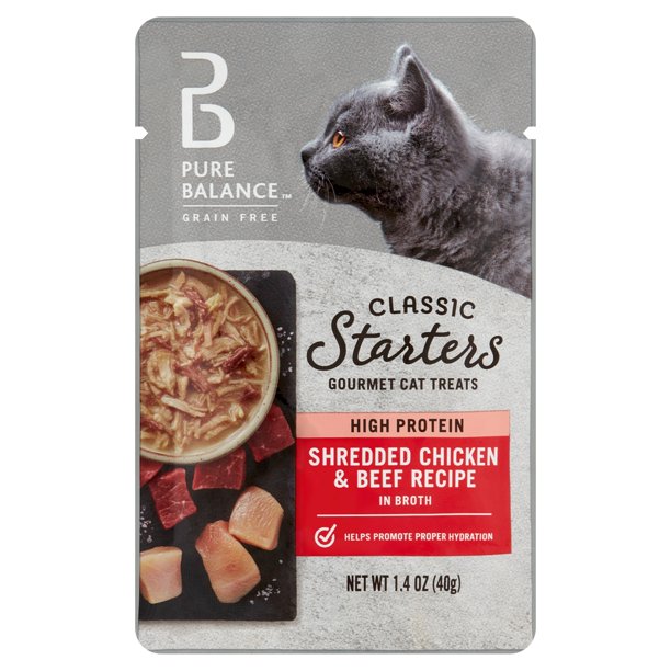 Pure Balance Classic Starters Gourmet Cat Treats, Shredded Chicken