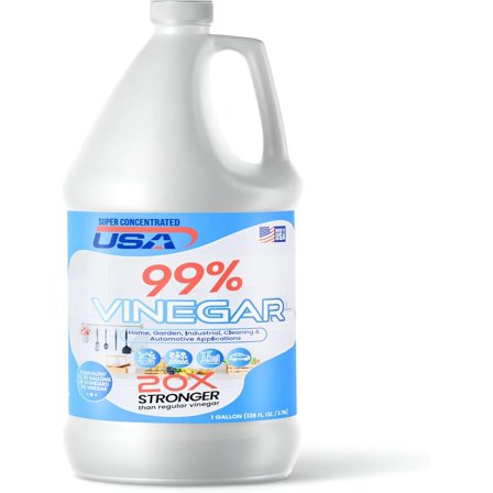 Pure Vinegar - Industrial Cleaning Vinegar - 1 Gallon Concentrated Cleaner (99% 1 Gallon)