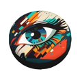 thumbnail image 4 of PUREYAH Cartoon Art Eye Clash Rv Spare Tire Cover, Wheel Covers Protectors Universal Fit for Camping Travel Trailer Truck 17 inch, 4 of 6