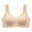 Beige, variant on GIRLQUEEN Everyday Wireless Plus-Size Bras for Women, Full Coverage Soft Sleep Bra, Comfort Seamless Support Bra