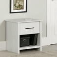 thumbnail image 1 of South Shore Fernley 1-Drawer Nightstand for Adult, in White Pine, 1 of 13