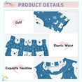 thumbnail image 3 of FORMRS Long Sleeve Top and Pants Pajama Set for Niños 2-Piece Sleepwear, Sizes 18M-8Y, Blue Polar Bear, 3 of 6