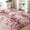 Pinkish Purple-Tie Dye, variant on SAYFUT Rug Rectangle Oblong Shape Bedroom Fluffy Rugs Anti-Skid Shaggy Area Office Sitting Drawing Room Gateway Door Carpet Play Mat, 60''x95.7'', Pink
