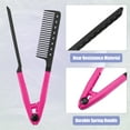 thumbnail image 2 of Unique Bargains Hair Straightening Comb Heat Resistance Home Straightener Styling Comb Red, 2 of 7