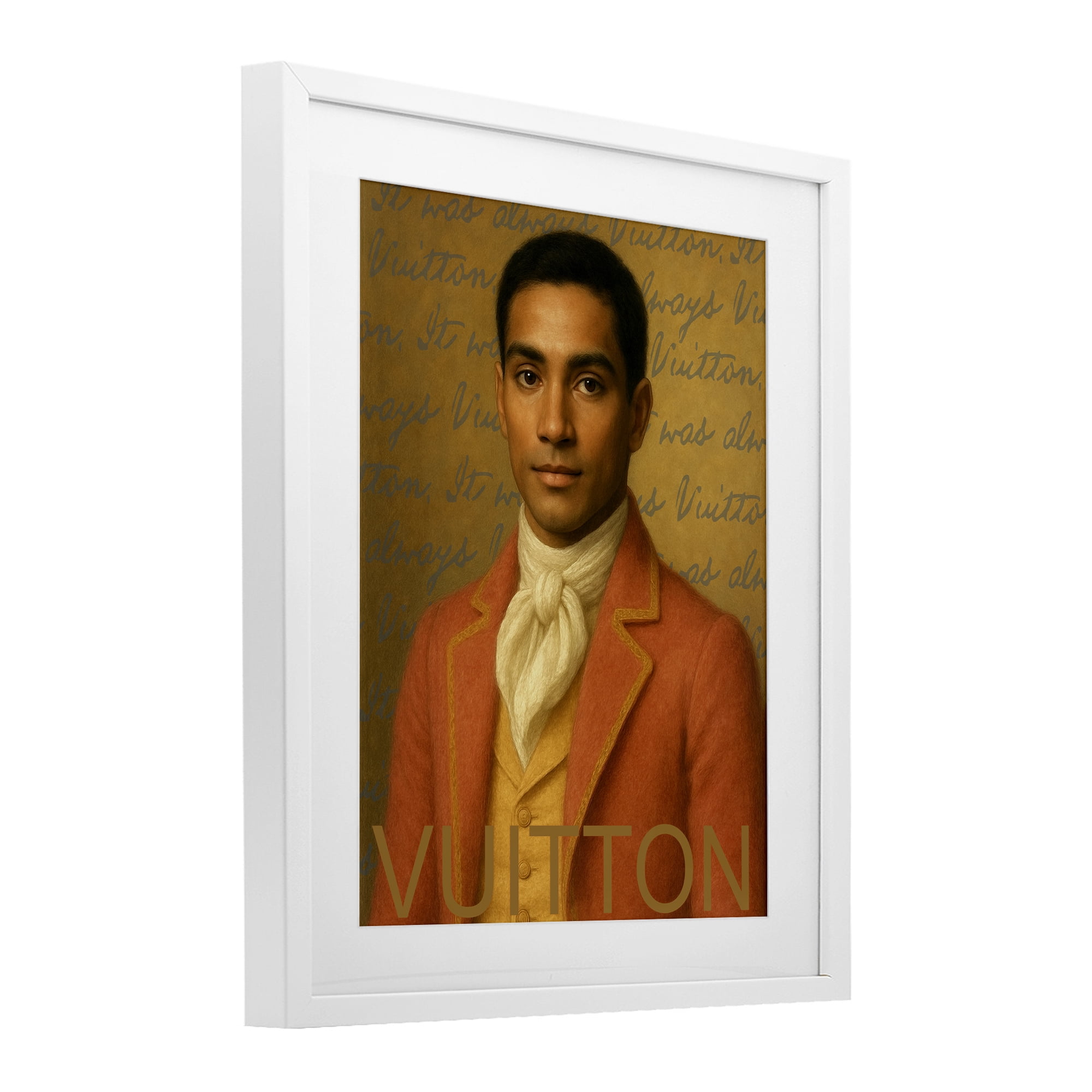 Stupell Industries Vintage Fashion Gent White Framed Print Under Glass, design by Grotto Studios