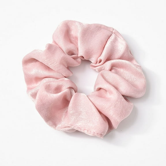 Raindrops 5pcs Solid Color Stretch Hair Ties Cloth Art Hair Rope Ponytail Holders Hair Accessories for Women Girls (Yellow   Green   Pink   Khaki)