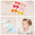 thumbnail image 3 of 40 pinzas para el pelo a presión para niñas, cintas de grogrén totalmente envueltas de 2 pulgadas, accesorios para bebés recién nacidos y niños pequeños, 3 of 7