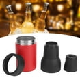 thumbnail image 4 of Isolants pour Bouteilles de Bière, Refroidisseur de Bière Double Isolation sous Vide en Acier Inoxydable pour Flacon de 17 Oz Rouge, 4 of 8