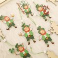 thumbnail image 3 of Decoraciones del día de San Patricio de 9 piezas, colgante de duende trébol, B Afortunado Sencillez, 3 of 5