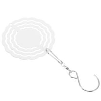 SOPOTUTU White Aluminum Sublimation Wind Spinner Blank Hanging Decor for Garden Yard Patio