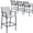 Gray, variant on Crestlive Products Outdoor Metal Bar Stools Chairs (Set of 2) in Beige Finish