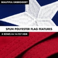 thumbnail image 5 of G128 Combo Pack: 5 Ft Tangle Free Spinning Flagpole (White) & North Carolina Flag 2x3 Ft Embroidered 220GSM Spun Polyester, Brass Grommets (Flag Included) Aluminum Flag Pole, 5 of 9