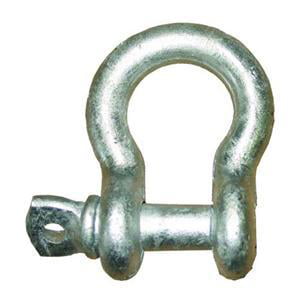 Load Rated Screw Pin Anchor Shackles 5/16" 10 Galvanized 