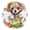 Black, variant on Round Clock Gold Clock 9.84*9.84 Inch Round Art Clock Decorative Clock Creative Clock Dual-Purpose Clock Wall Clock Clock Fashion Decoration Teacup Cute Puppy