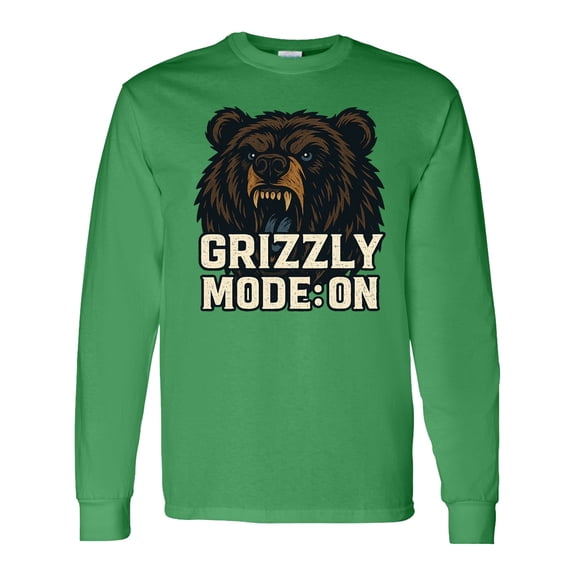 Inktastic Grizzly Bear Long Sleeve T-Shirt