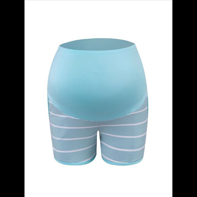 Pantalones Cortos de Maternidad para Mujer, con Bolsillos, para Dormir, Correr, Hacer Ejercicio y Estar en Casa Verde L