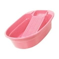 thumbnail image 3 of veasfak Hand Wash Basin Laundry Wash Tub with Washboard Non Slip Washing Clothes Laundry pink, 3 of 9