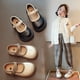 thumbnail image 5 of Zapatos de cuero para niñas, zapatos de princesa, zapatos negros de suela blanda para niñas, zapatos de cuero pequeños para niños, zapatos para estudiantes de primaria, 5 of 6