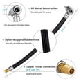 thumbnail image 3 of ALLTIMES Air Inflation Extension Hose Adapter Portable Tire Inflator Air Pump for Car Bike Motorcycle Bicycle Air Filling, Standard US Fine Thread Connection (5/16 x 32 TPI), 3 of 8