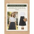 thumbnail image 4 of QSAWXQZ Women's Easter Floral Print Maxi Skirt High Waist Elastic Loose Flowy Long Skirt for Party Vacation M, 4 of 7