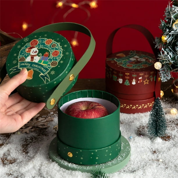 Boîte cadeau de bonbons Cadeau de Noël Réveillon de pomme Boîte d