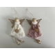 thumbnail image 5 of 2 Pcs Christmas Ornaments, Lovely Push Hanging Angel Christmas Tree Hanging Ornaments, Tree Hanging Pendant Decorative Plush Angel Pendants for Holiday Party Home (Pink, White), 5 of 5