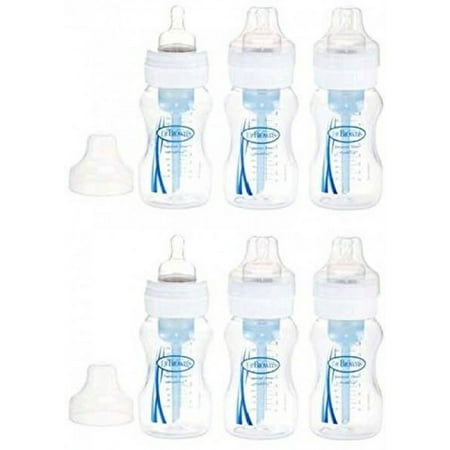 Dr. Browns Polypropylene Natural Flow Wide Neck Bottle - 8 Oz - 6 Count