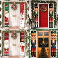 thumbnail image 4 of Pancarta navideña de Papá Noel para puerta, decoración navideña para el hogar, pancarta colgante navideña 2024, decoración navideña de Año Nuevo 2025, 4 of 5