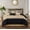 Black Gold, variant on Nanshing Home Grey Queen 12 Piece Comforter Set, Geometric Jacquard Bedding
