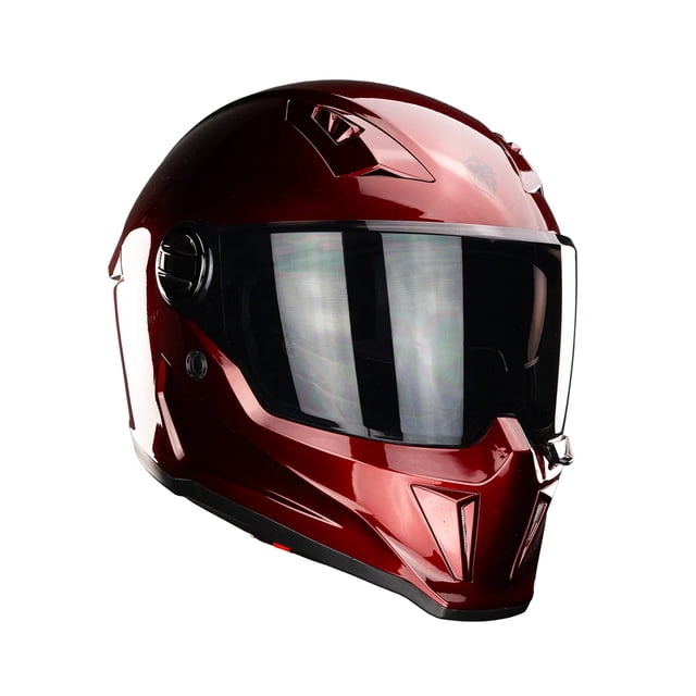 Casco Integral Para Moto Kov Gainer Solid Cherry Rojo Dot
