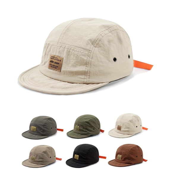 WCJM Unisex Quick-Dry Soft Brim Cap Short Visor 5-Panel Design for Everyday Sun Shade and Style