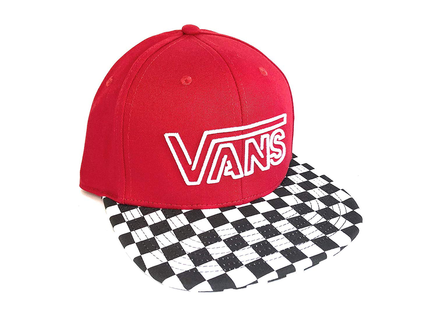 lettelse Overflod Sved Vans Off The Wall Men's Neon Day Checkered Snapback Hat Cap -  Red/White/Black - Walmart.com
