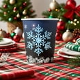 thumbnail image 5 of ToyKingdee Winter Snowflake Disposable Coffee Cups Snowflake Paper Drinking Cups for Christmas Winter Holiday Party Supplies, 5 of 6