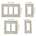 thumbnail image 2 of Yayeee Rocker Switch Wall Plate 1-Gang 4.6"x2.9" Home Decorative Outlet Cover, Green Wildflowers Pattern, 2 of 6