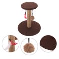 thumbnail image 4 of Miangastore Cat Scratching Post Flannel Hemp Rope Wood 1Pcs 11.8x10.6x10.6in, 4 of 8