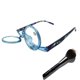 thumbnail image 3 of Gafas de maquillaje con lupa, gafas de lectura de moda para mujer, gafas de lectura giratorias abatibles, 3 of 4