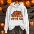 thumbnail image 2 of Halloween Pumpkin Graphic Hoodie for Women Long Sleeve Hoodie Soft Fall Loose Festival Pullover Sweatshirt 2026, 2 of 4