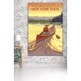 thumbnail image 3 of The Adirondacks, New York, Canoe Scene (36x54 Giclee Gallery Art Print, Vivid Textured Wall Decor), 3 of 3