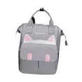 thumbnail image 3 of Mochila para pañales CUTICAT grande para bebé Gris, 3 of 8