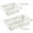 1Pc White, variant on Refrigerator Drawer Organizer, Pull Out Shelf Storage Organizer for Egg, Fruit, Vegetable, Meat, Fit All Fridge Shelves Under