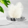 thumbnail image 6 of Unique Bargains 1 Pc Feathers Sequins Headbands for Women White, 6 of 6