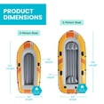 thumbnail image 3 of INTEX 66313EP Challenger 3 Inflatable Boat Set with 54" Oars, Pump, & Welded Oar Locks, 3 of 13