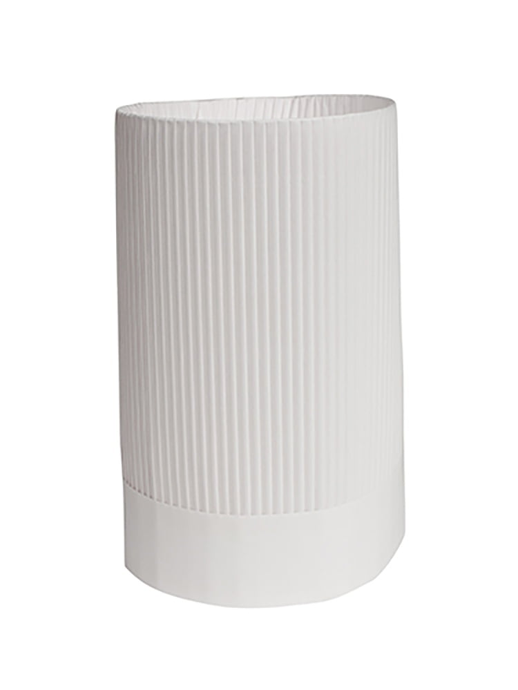 Fluted Chef Hat 12In Ppr Whi 12