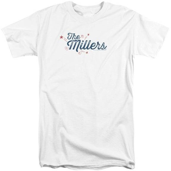 Millers Logo Adult Tall T-Shirt White
