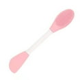 thumbnail image 3 of Cepillo de silicona de doble punta para mascarilla facial, suave y masajeador, con forma de cuchillo, color rosa claro, 3 of 12