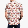 thumbnail image 5 of Xecao Fire Truck for Mens' Casual Short Sleeve Button-Down Polo Shirts for a Classic Golf Look, 5 of 9