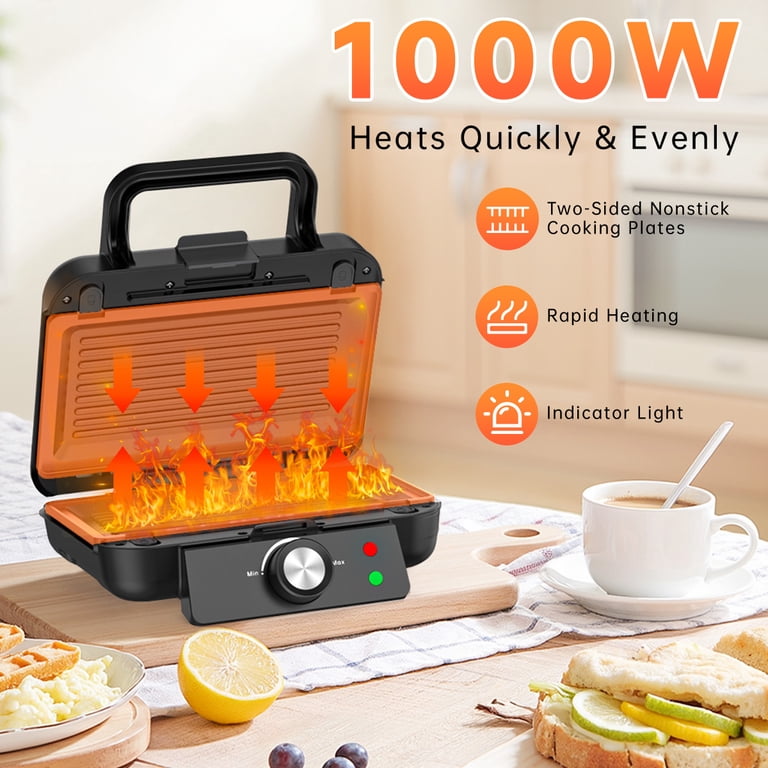 Gped 3-in-1 Sandwich Maker Panini Press and Waffle Iron photo 6